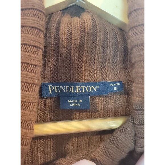 Pendleton Women's Everyday Luxe Merino Wool/Cashmere Textured Tunic Sweater PS - Picture 5 of 7